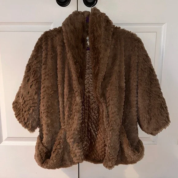 Jolt Evening Faux Fur Jacket size: S - Picture 1 of 3
